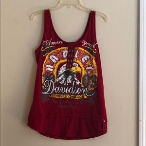 Harley Davidson Red Tank Too